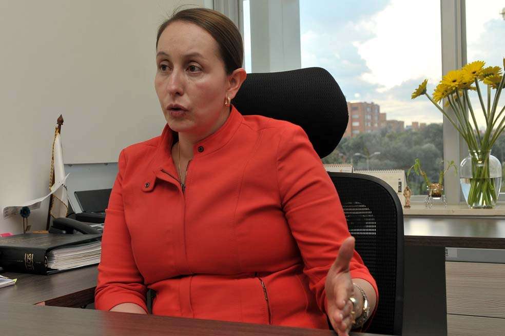 Alexandra Ladino, directora nacional de articulación de Policías Judiciales Especializadas y a cargo del Grupo de Investigación de delito de falso testimonio. /Pamela Aristizábal