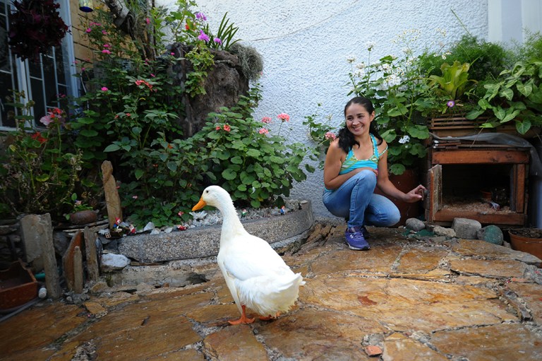 La mujer más verde del sur de Bogotá
