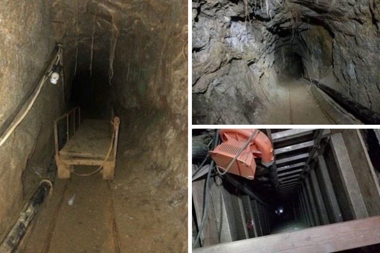Iluminado y ventilado con energía solar, así es el narcotúnel hallado entre México y EE. UU.