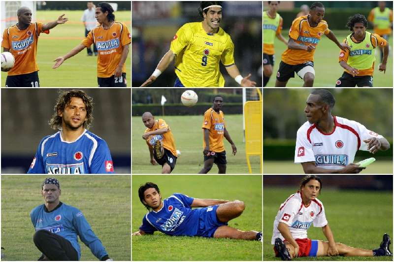 Tressor y Dayro Moreno, Juan P. Ángel, Gerardo Bedoya, Gio Hernández y Fabián Vargas, entre otros. / AFP, EFE, EE