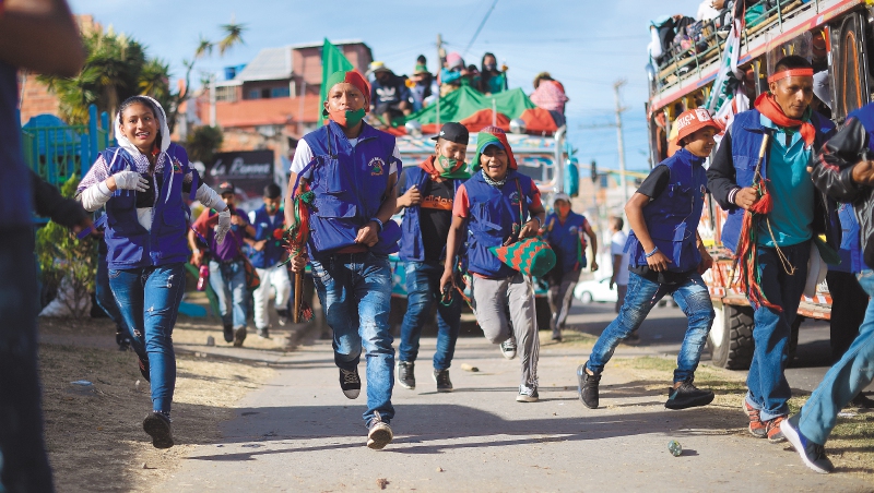 Minga llegada Bogotá