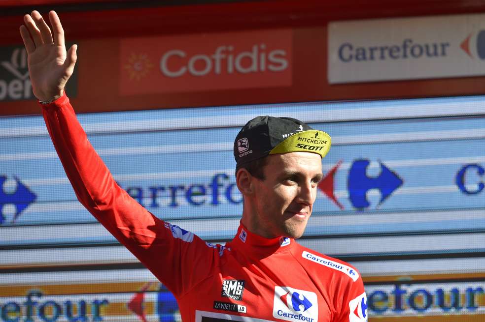 Simon Yates, líder de la Vuelta a España 2018. / AFP