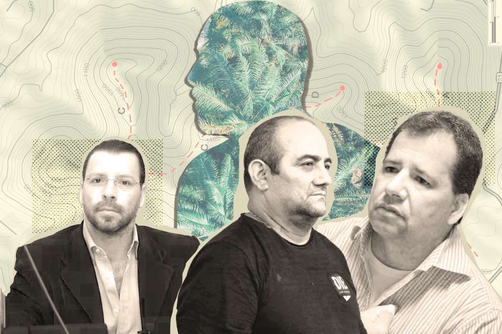 Alias El Alemán, Otoniel y Don Mario, fueron algunos de los líderes criminales con los que se relacionó Rivas Ángel./ Ilustración William Niampira.
