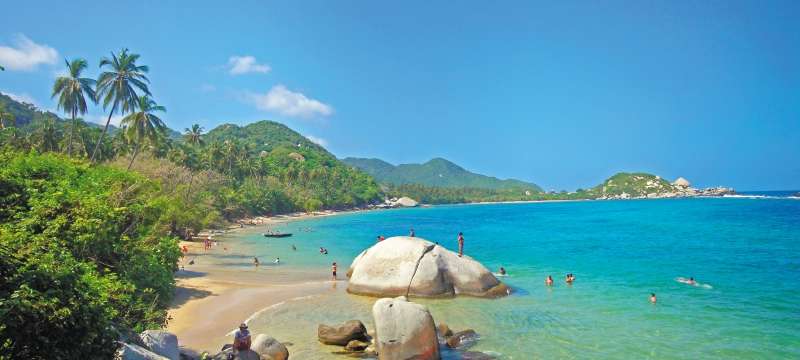 El Tayrona fue establecido en 1964 y, cinco años después, sus 15.000 hectáreas terrestres y 4.500 marinas se proclamaron Parque Natural por su alto valor biológico y arqueológico. / Getty Images