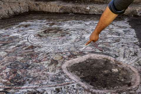 Descubren en Siria un excepcional mosaico romano del siglo IV