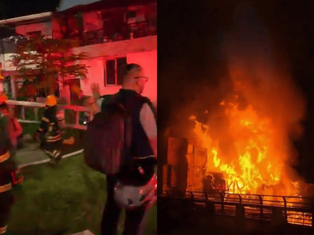 Organismos de socorro y unidades de emergencia atendieron el incendio estructural registrado en el barrio La Alameda, en la comuna Cuba de Pereira.