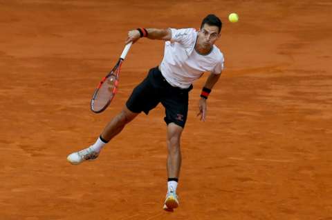 Fabio Fognini frena a Santiago Giraldo en Abierto de Madrid