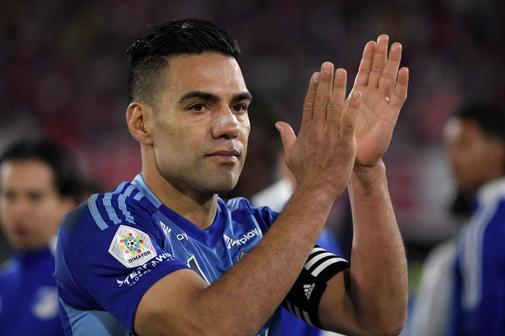 Futbolista colombiano, delantero de Millonarios en el partido ante Santa Fe por la sexta fecha de los cuadrangulares del grupo B de la Liga Betplay 2025-I.