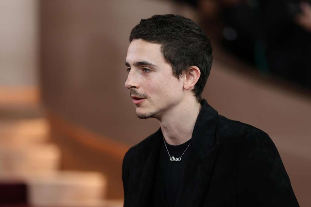 AME4458. LOS ÁNGELES (ESTADOS UNIDOS), 11/01/2026.- El estadounidense Timothee Chalamet posa a su llegada a la edición 83 de los Premios Globos de Oro este domingo, en el Hotel Beverly Hilton en Los Ángeles (Ca, EE.UU.). EFE/ Octavio Guzmán
