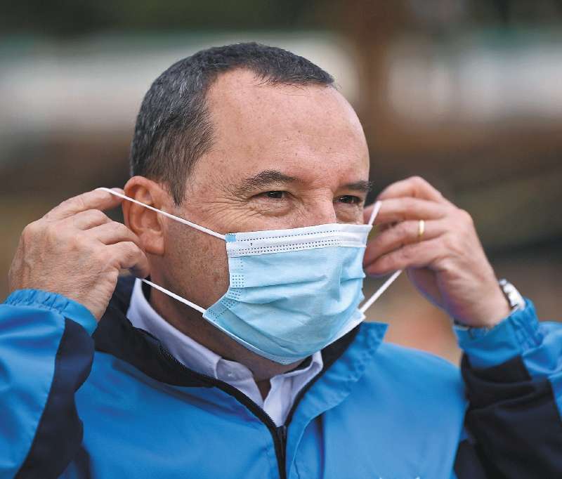 El secretario Alejandro Gómez ha estado al frente de la pandemia en Bogotá. 