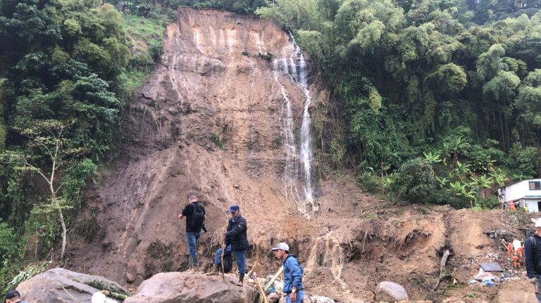 Derrumbe en Pereira y Dosquebradas