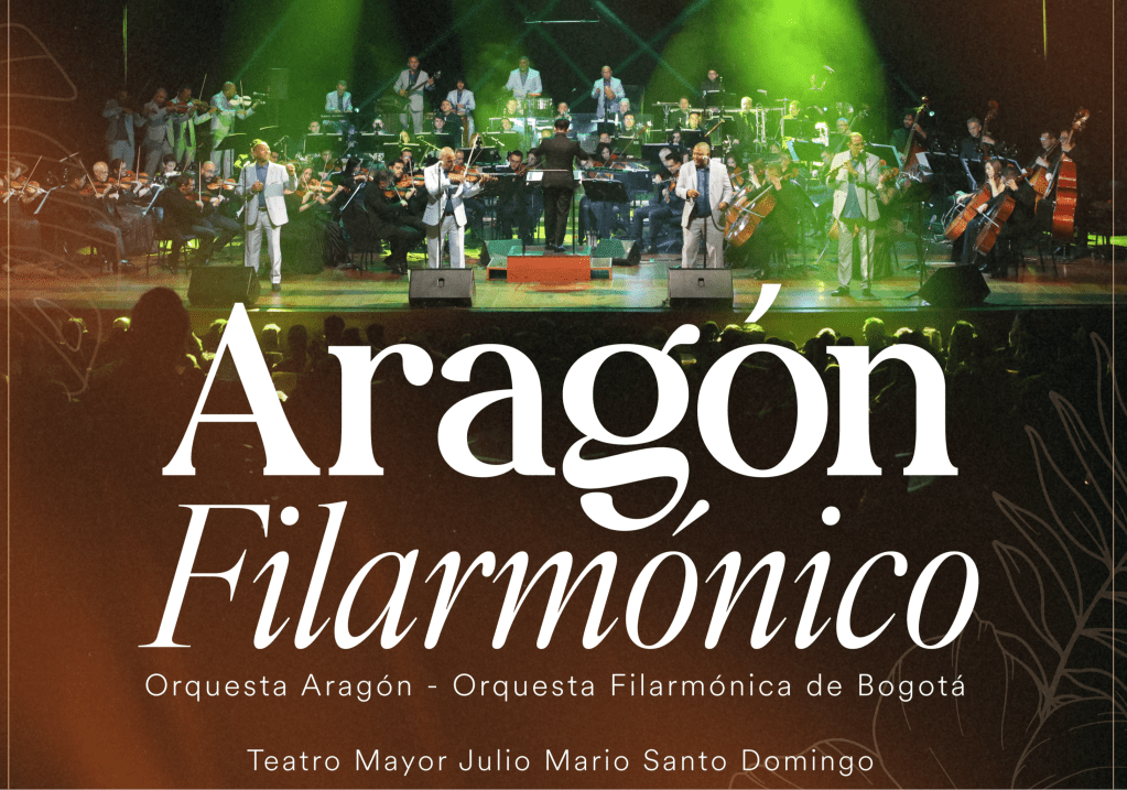 Portada del disco Aragón Filarmónico, que se grabó en conciertos realizados en Bogotá, en el Teatro Julio Mario Santo Domingo en 2024.