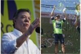Santos felicitó a Dayer Quintana por victoria en Tour de San Luis