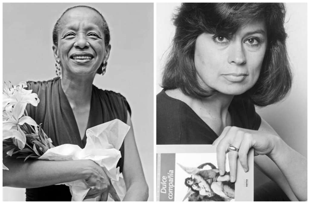 La pianista y docente Teresita Gómez y la escritora Laura Restrepo. / Cortesía
