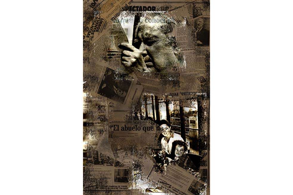 Collage en memoria de don Guillermo Cano, hecho este año por su nieta Ana María Cano Villazón.