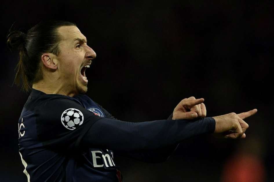 El sueco Zlatan Ibrahimovic abrió el marcador en la victoria del PSG 2-1 frente a Chelsea. / AFP