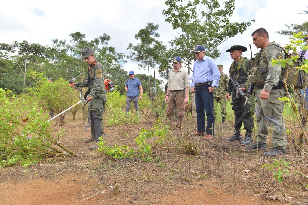 El vicepresidente Óscar Naranjo durante su visita a Guaviare. / SIG