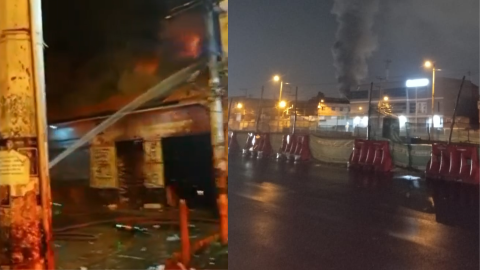 Siete locales en Soacha quedaron en ruinas tras voraz incendio