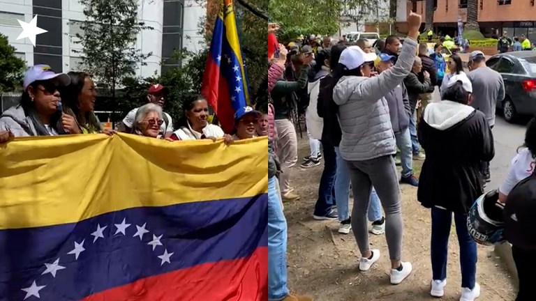 Pacho Santos en plantón por Venezuela: “Esta es una lucha por nuestra libertad”