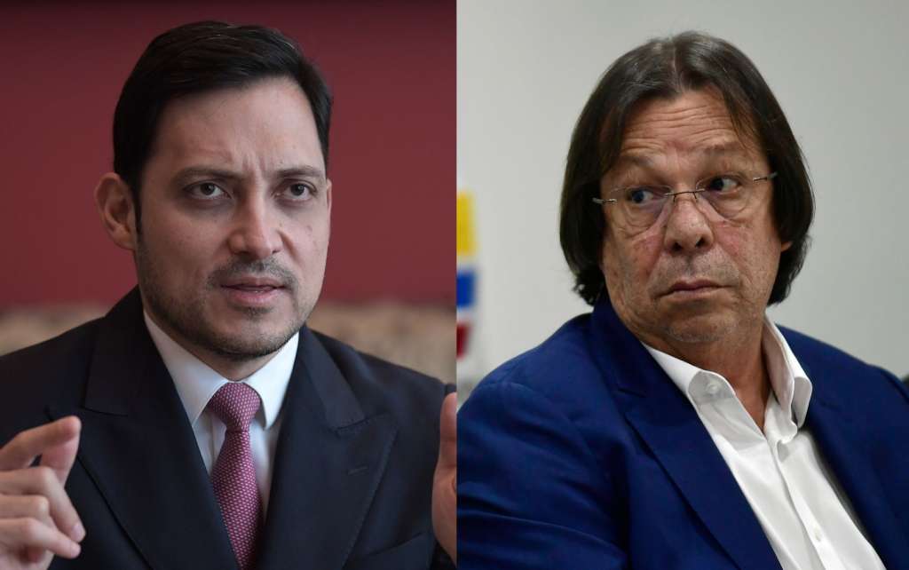 Senador Carlos Fernando Motoa (Cambio Radical) y magistrado del CNE César Lorduy.
