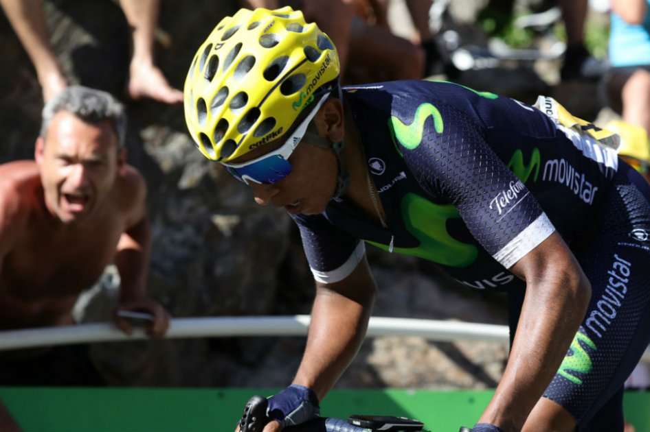 Nairo Quintana se ubica en la cuarta posición del Tour de Francia. Foto: AFP