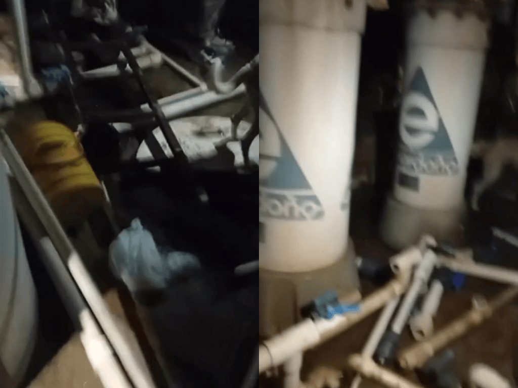 Habitantes de la vereda El Porvenir enfrentan la falta de agua tras los graves daños ocasionados a la planta de acueducto.