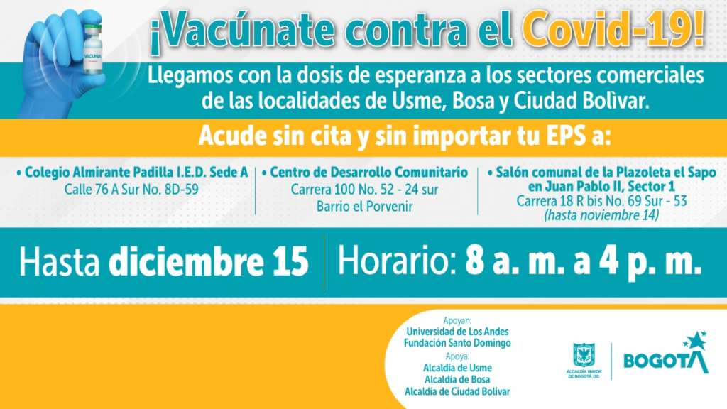 Así va la vacunación contra Covid-19 en Bogotá