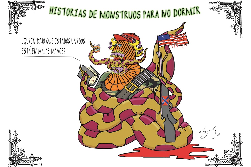 Caricatura de Leonardo Serrani Bohórquez.
