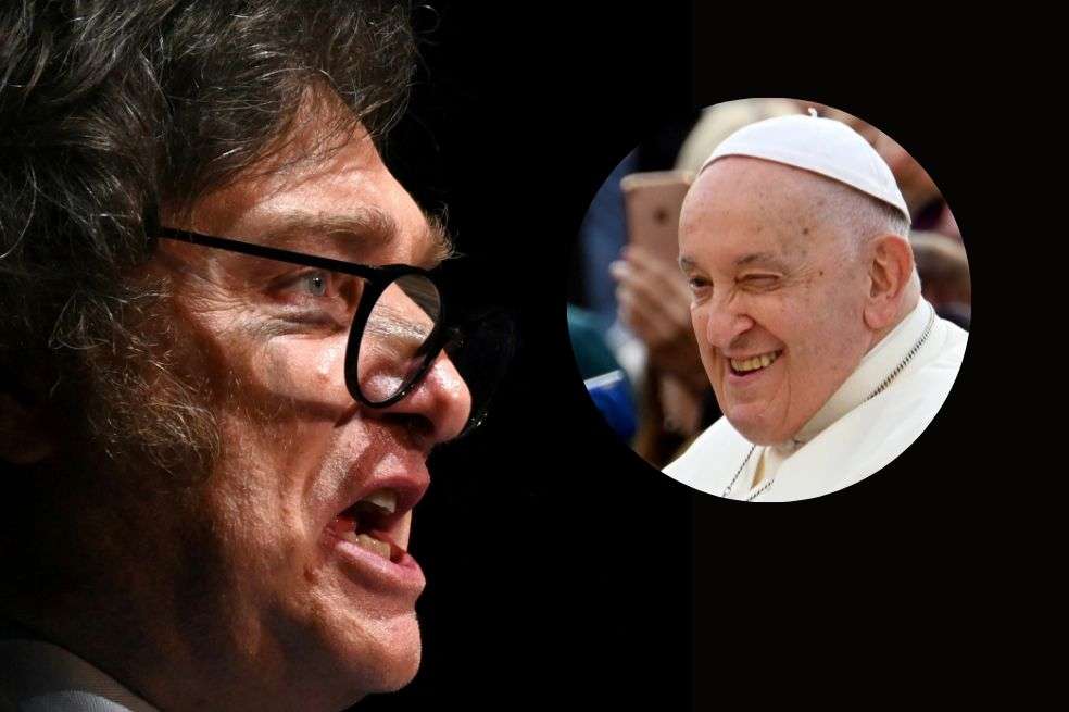 Papa Francisco y Javier Milei