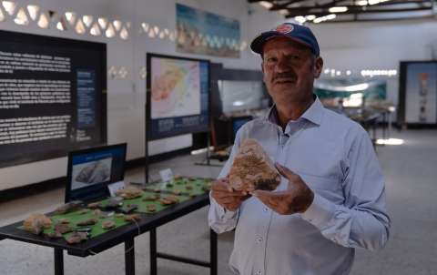 El artesano que custodia fósiles de hace 387 millones de años