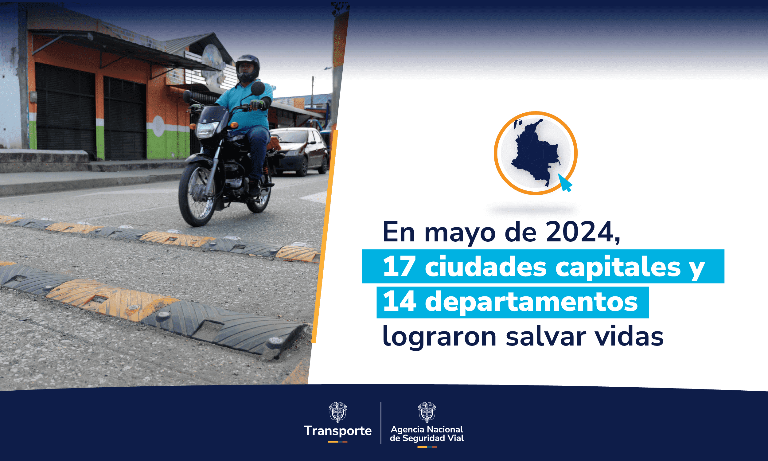 En mayo bajó 13 % la siniestralidad vial en el país, la menor en cinco años