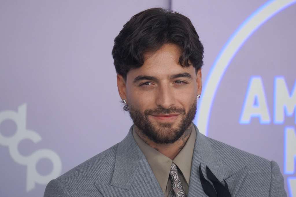 AME5201. LAS VEGAS (ESTADOS UNIDOS), 25/05/2026.- El cantante colombiano Maluma asiste a los American Music Awards este lunes, en el MGM Grand Garden Arena en Las Vegas, Nevada (EE. UU.). EFE/ Jerónimo Guerra