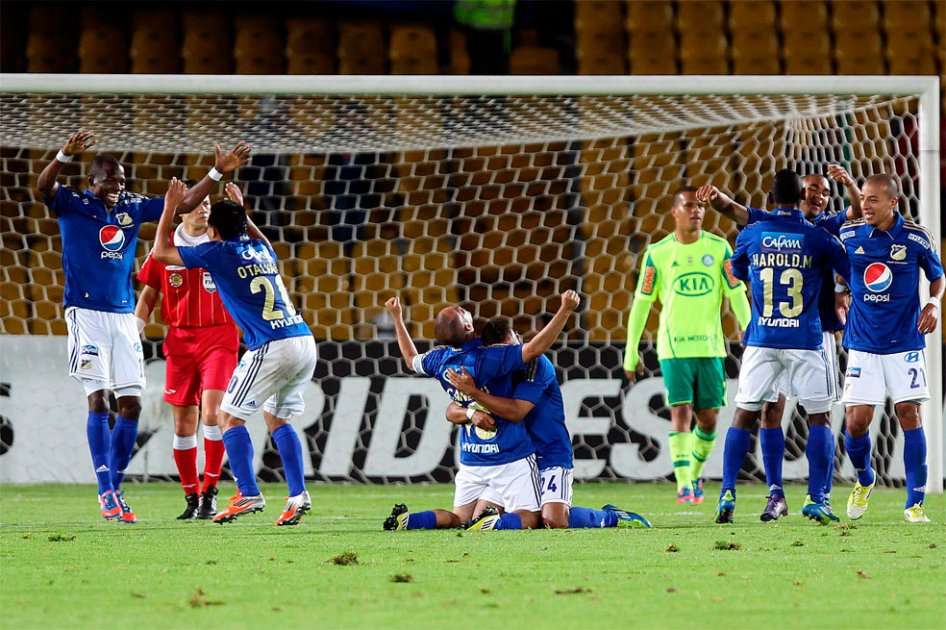 Millonarios logró la clasificación tras dar vuelta al marcador adverso que consiguió en Brasil / EFE