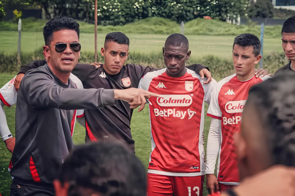 Yulián Anchico, entrenador de la sub-20 de Independiente Santa Fe.