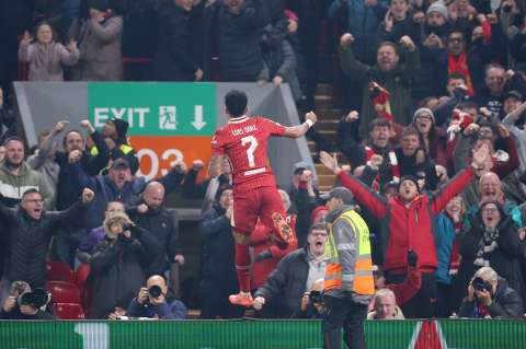 Video: el hat-trick de Luis Díaz que tiene a Liverpool líder en la Champions