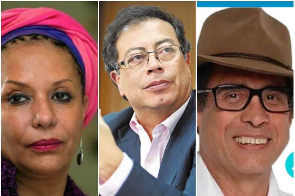 De izquierda a derecha: excongresista Piedad Córdoba, senador Gustavo Petro y ex representante a la Cámara Wilson Borja / De izquierda a derecha: archivo El Espectador
