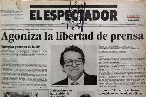 Se cumplen 30 años del homicidio de Héctor Giraldo, periodista de El Espectador