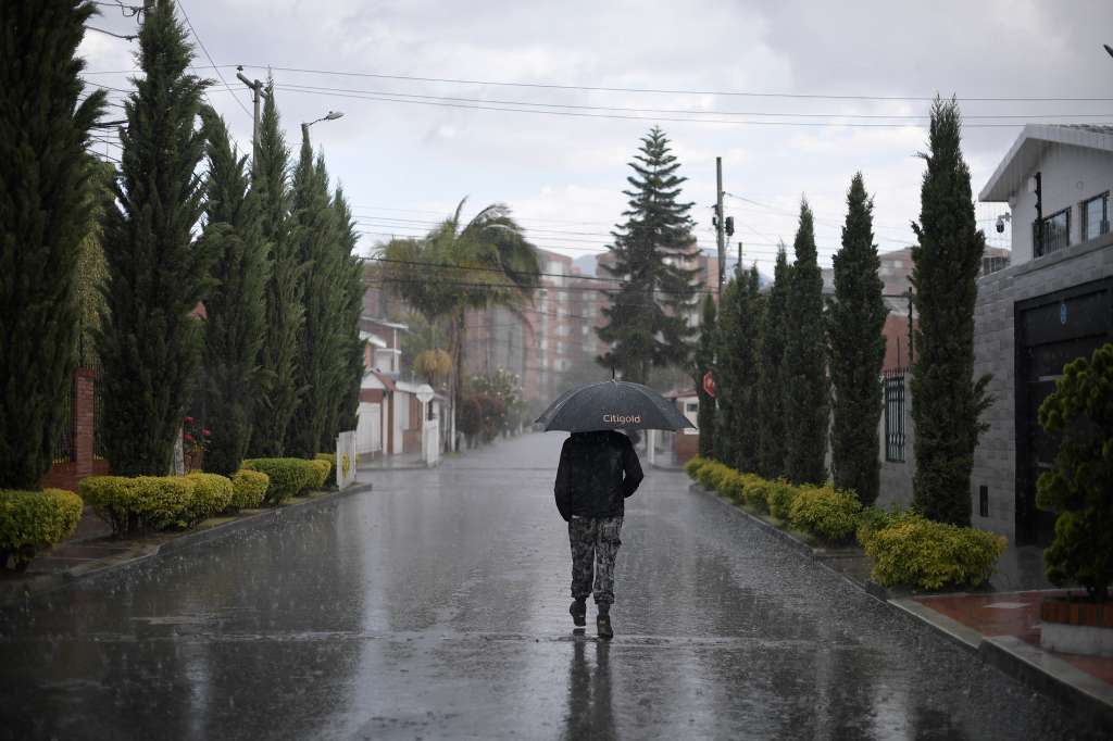 Lluvias en Bogotá.