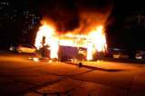 Incendio de bus en el norte de Bogotá fue provocado