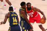 A pesar de los 45 puntos de Harden, los Rockets perdieron con los Pacers
