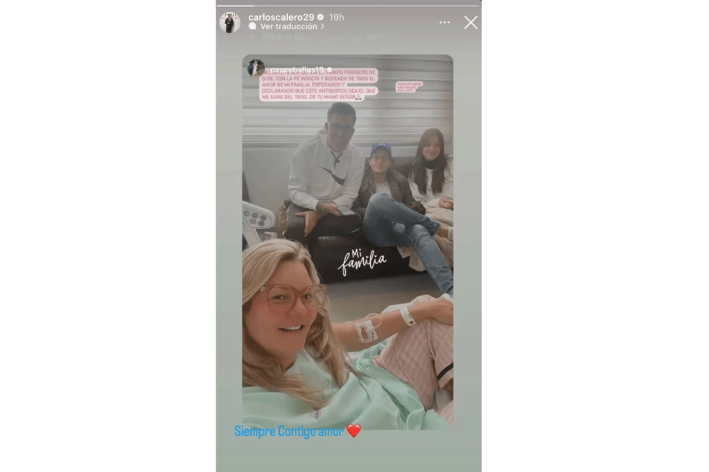Carlos calero compartió una historia en su cuenta de Instagram.