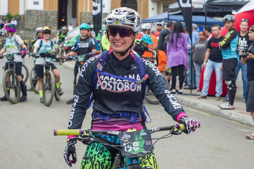 Luisa Fernanda Ríos retratada justo cuando competía en lo que le apasiona: el ciclismo de montaña. / Copa Nacional de Enduro