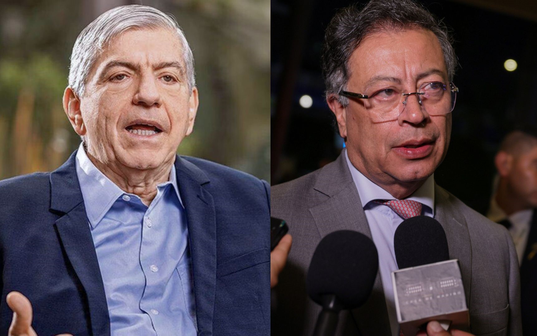 Expresidente César Gaviria y presidente Gustavo Petro.
