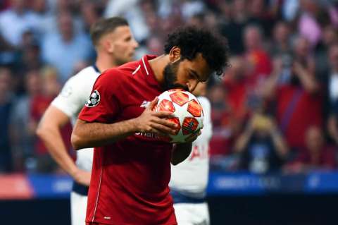 Salah firma el segundo gol más rápido en una final de Champions