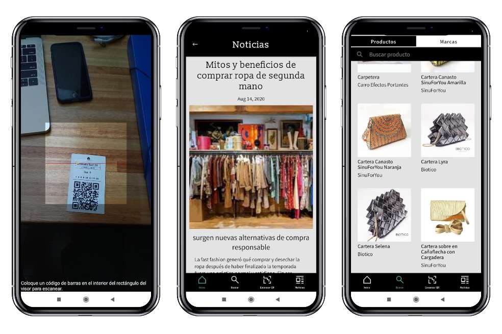 Capturas del contenido que se encuentra en la app Universo Mola.