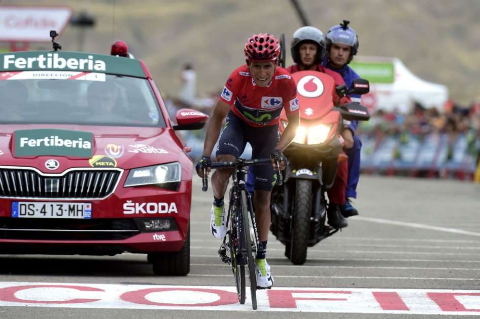 Nairo Quintana en la llegada a Formigal. Foto: AFP