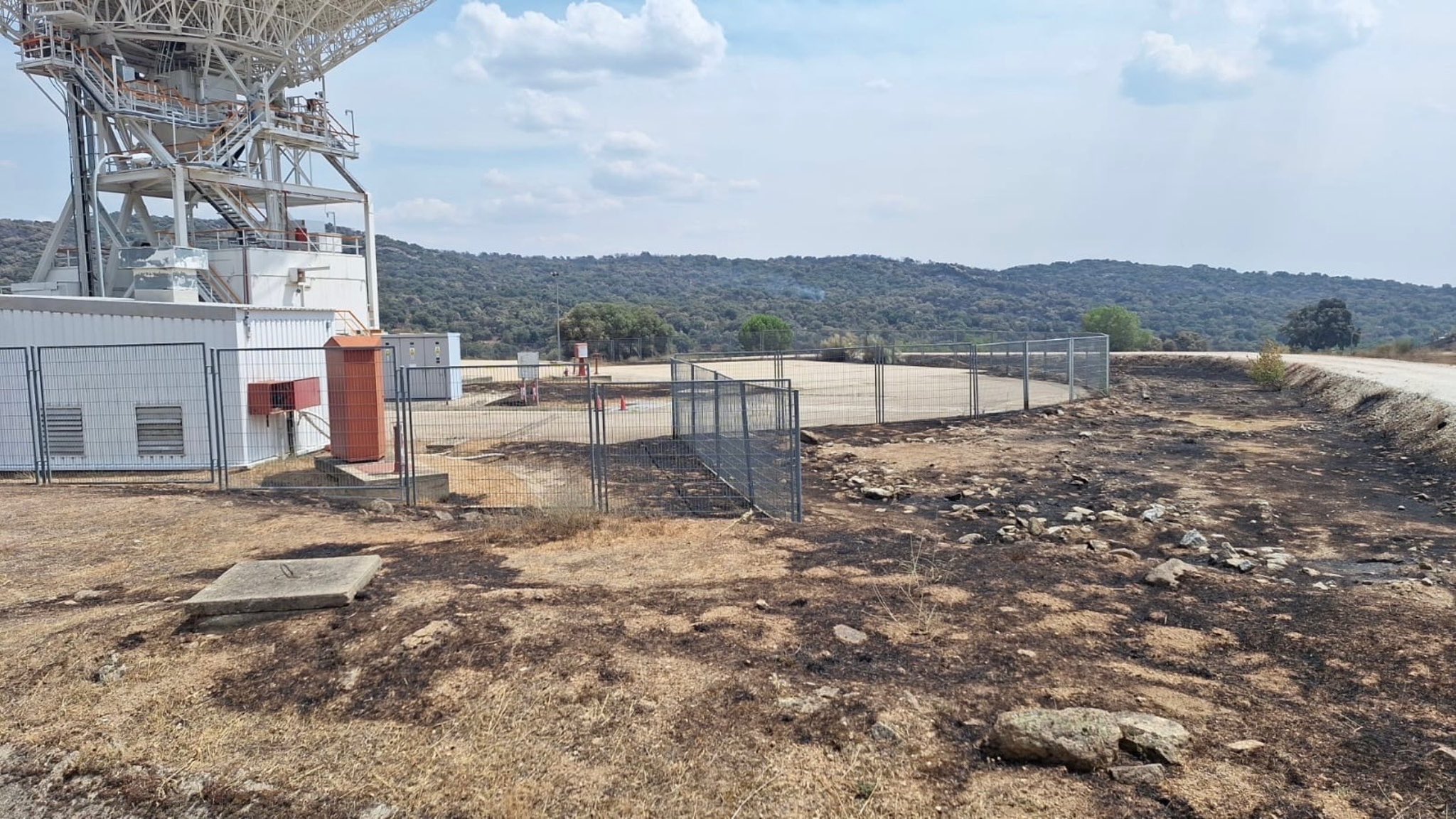 Estaciones de la NASA y la ESA se salvaron de los incendios en los alrededores de Madrid.