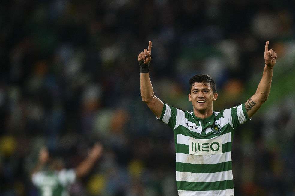 Fredy Montero, nuevo delantero del Sporting de Lisboa.   / AFP