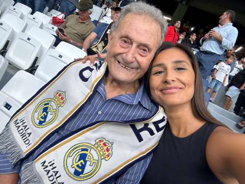 La emotiva reacción de abuelo de 85 años al visitar el estadio Santiago Bernabéu