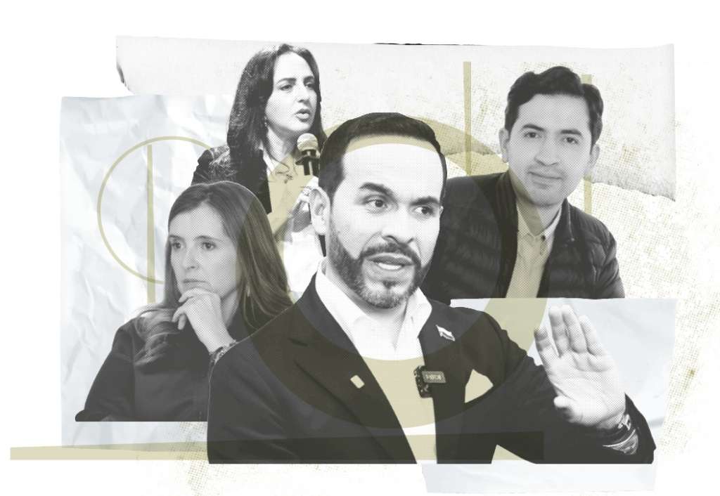 Paloma Valencia, María Fernanda Cabal, Abelardo De la Espriella y Daniel Briceño.